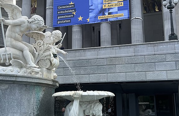 Wien-Tag, Führung Parlament, Treffen mit BR-Präs. Bgm. Margit Göll & Verteidigungsministerin Klaudia Tanner, Ausklang Schweizerhaus